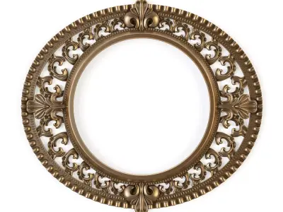 Carved frame 3D model 90