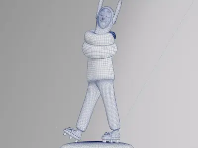 Lladro EMBRACED figure Low-poly 3D model