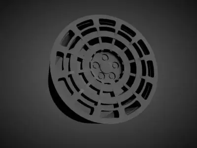 Radi8 R8SD11 scalable and Printable rim 3D print model