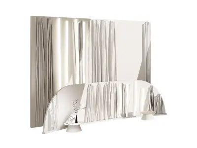 Headboard Snow 3D model