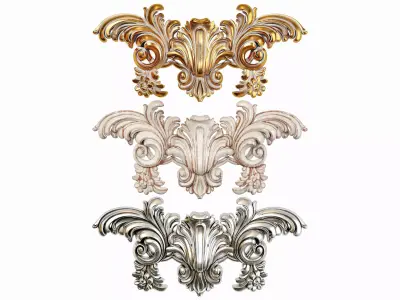 Classic carved 141 3D model