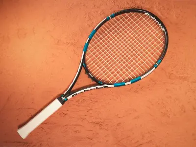 Tennis Raquet 3D Model Babolat Low-poly 3D model