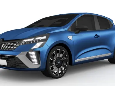 Renault Clio 2024 Low-poly 3D model