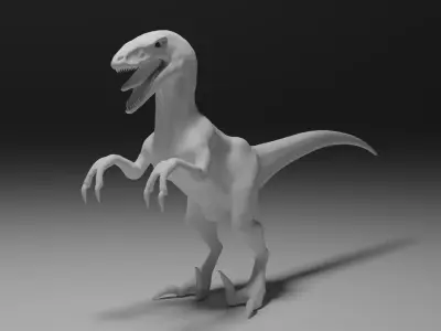 raptor dinosaur 3D model