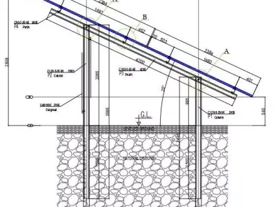 400 kWp Solar Project Type 1 3D model