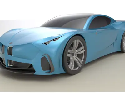 Tratos Coupe Concept Car 3D model