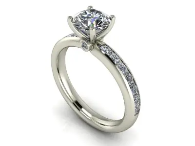 Women ring 3dm stl render detail 3D print model 23