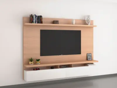 TV WALL 7 3D model