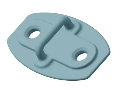 Plastic Car Door Striker Plate Toy 3D model