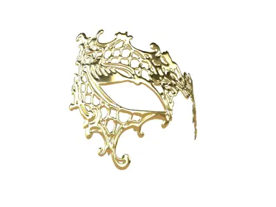 Venetian Metal Mask Pack Vol 1 Low-poly 3D model