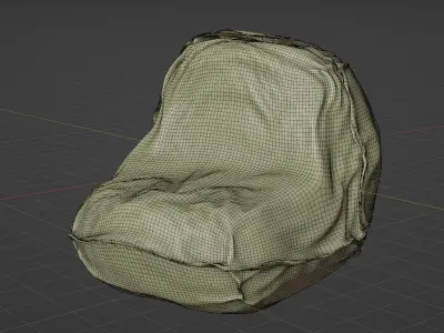 Bean Bag Chair Free low-poly 3D model