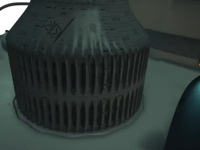 Sci-Fi Dome - big room Free 3D model