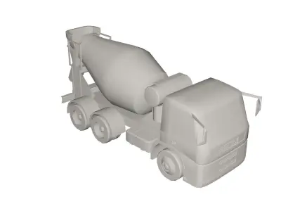 Concrete mixer 3D model