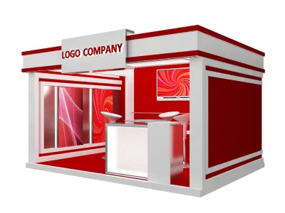 Booth Exhibition Stand a405a  3D model