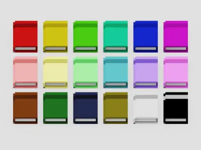 Books Voxel Free low-poly 3D model