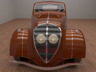 Peugeot 402 Eclipse 1936 3D model