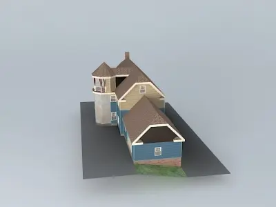 DIY house Free 3D model