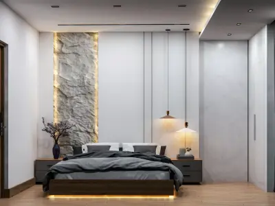 Modern Bedroom Interior Design 3D model