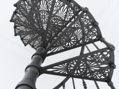 Iron Spiral Staircases MODUS 3D model
