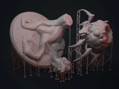 SPIDER-PUMPKIN spider 3D print model