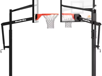 basketball hoops goalrilla with wilson ball 3D model
