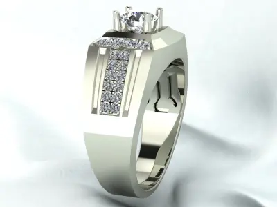 So nice - Luxury Diamond men ring 3D print model