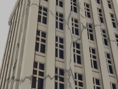 Building tall with windows 3D model