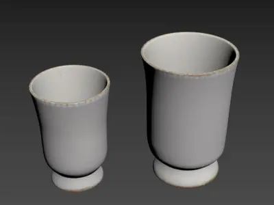 Whyton Beaded Vase Collection 3D model