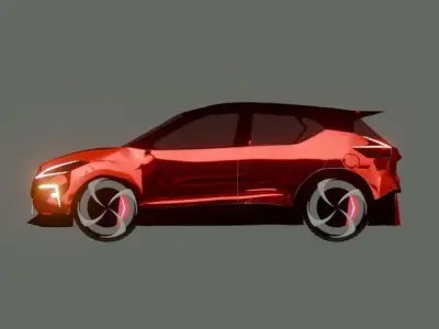 Darling Nissan Kicks with Body Kit 3D model