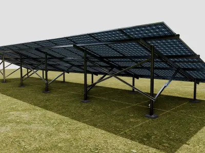Solar Panel Steel Construction Type 22 3D model