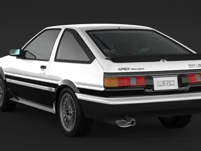 Toyota Corolla AE86 Levin 3D model