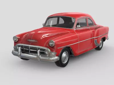 Chevrolet Club Coupe 1953 Low-poly 3D model
