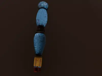 Robotic Arm 3D Game Ready Asset Low-poly 3D model