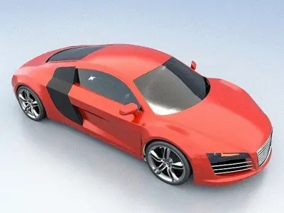 Audi R8 Sports Car 3D model