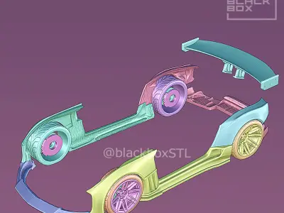 400Z BODYKIT For Hotwheels 1-64th 3D print model