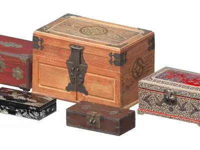 Korean Box Pack 3D model