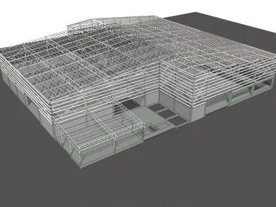 Warehouse structure 2318 3D model