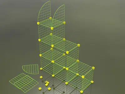 Wire Cube Connectors Closet Organisers Free 3D print model