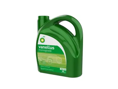 Bp Vanelus plastic oil Bottle 4L 3D print model