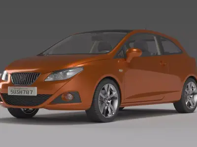 Seat Ibiza 3D model by glennaguiar