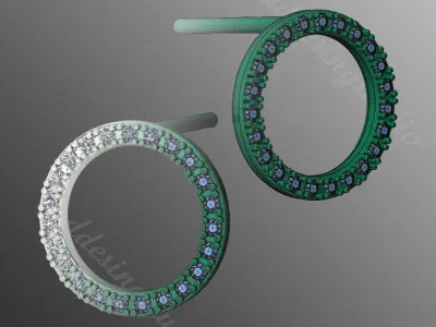 Earrings od67 3D print model