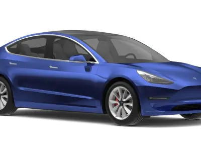Tesla Model 3 All Colors  3D model