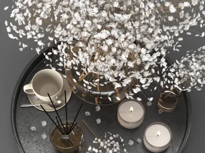 Decorative set 011 3D model