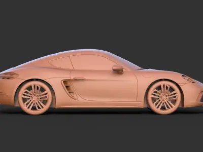 Porsche 718 Cayman 3D print model