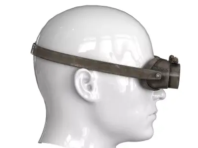 Postapocaliptico Glasses Low-poly 3D model