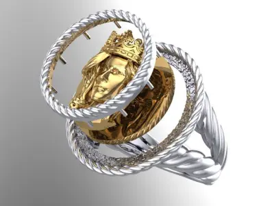 Queen on the Ring 3D print model
