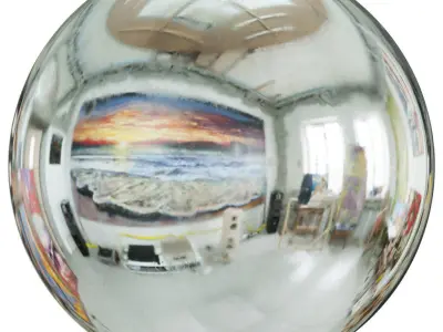 Candlestick mirror ball with painting Free 3D model