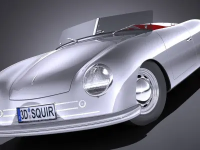 Porsche 356 number 1 1948 3D model