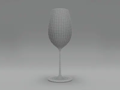 Sauvignon Blanc Wine Glass 3D model