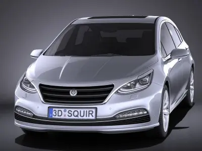 Generic Hatchback v3 2016 VRAY 3D model